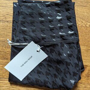 NWT Women's Noli HOUNDSTOOTH HIGH-WAISTED LEGGING - BLACK Size Small